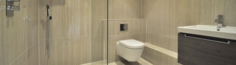 Aquaproof wetroom tanking products used for stylish shower area